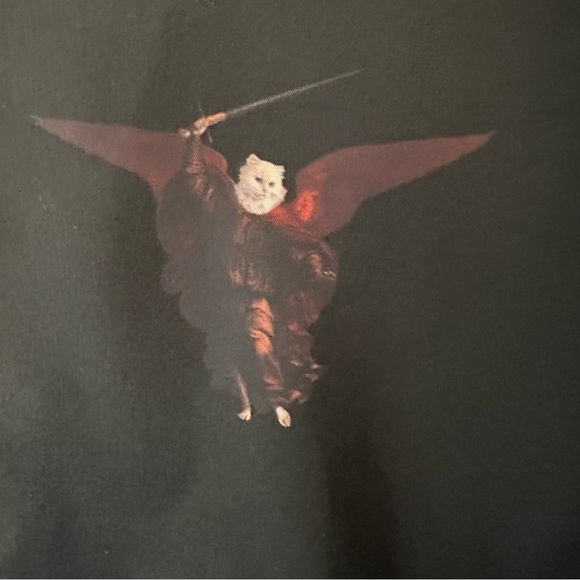 RipnDip Devil Cat Angel Skateboard Long Jacket Windbreaker M - Picture 11 of 14